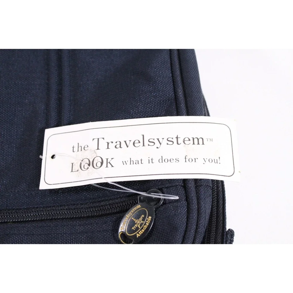 Vintage Travelpro‎ B3 Laptop Briefcase Carry-On Flight Travel Bag Navy Blue